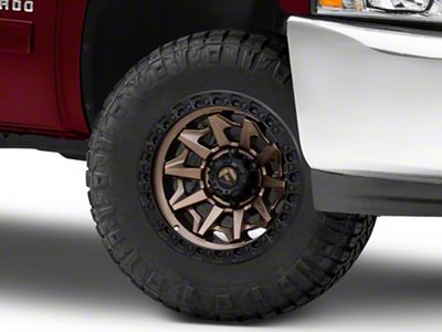 Fuel Wheels Covert Matte Bronze with Black Bead Ring 6-Lug Wheel; 17x9; -12mm Offset (07-13 Silverado 1500)