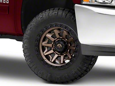 Fuel Wheels Covert Matte Bronze with Black Bead Ring 6-Lug Wheel; 18x9; 1mm Offset (07-13 Silverado 1500)