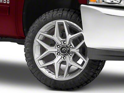 Fuel Wheels Flux Platinum 6-Lug Wheel; 22x10; -18mm Offset (07-13 Silverado 1500)