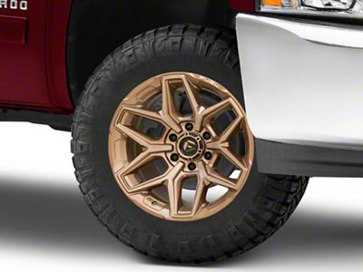 Fuel Wheels Flux Platinum Bronze 6-Lug Wheel; 18x9; 20mm Offset (07-13 Silverado 1500)