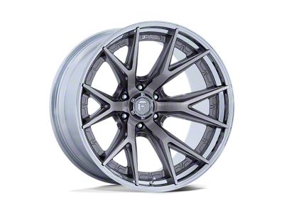 Fuel Wheels Fusion Forged Catalyst Platinum with Chrome Lip 6-Lug Wheel; 20x9; 1mm Offset (07-13 Silverado 1500)