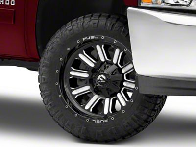 Fuel Wheels Hardline Gloss Black Milled 6-Lug Wheel; 20x10; -19mm Offset (07-13 Silverado 1500)