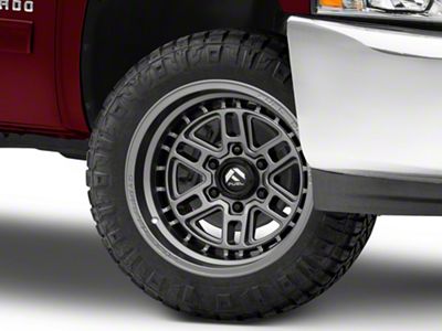 Fuel Wheels Nitro Matte Gunmetal 6-Lug Wheel; 20x9; 1mm Offset (07-13 Silverado 1500)