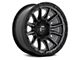 Fuel Wheels Piston Matte Gunmetal with Gloss Black Lip 6-Lug Wheel; 20x10; -18mm Offset (07-13 Silverado 1500)