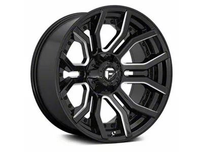 Fuel Wheels Rage Gloss Black Milled 6-Lug Wheel; 24x12; -44mm Offset (07-13 Silverado 1500)