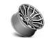 Fuel Wheels Rage Platinum Brushed Gunmetal with Tinted Clear 6-Lug Wheel; 22x10; -18mm Offset (07-13 Silverado 1500)