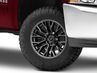 Fuel Wheels Rebar Matte Gunmetal 6-Lug Wheel; 17x9; 1mm Offset (07-13 Silverado 1500)