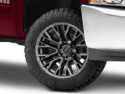 Fuel Wheels Rebar Matte Gunmetal 6-Lug Wheel; 20x9; 1mm Offset (07-13 Silverado 1500)