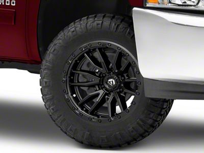 Fuel Wheels Rebel Matte Black 6-Lug Wheel; 18x9; 1mm Offset (07-13 Silverado 1500)