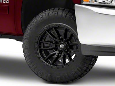 Fuel Wheels Rebel Matte Black 6-Lug Wheel; 18x9; 20mm Offset (07-13 Silverado 1500)