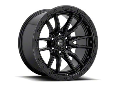 Fuel Wheels Rebel Textured Black 6-Lug Wheel; 17x9; 1mm Offset (07-13 Silverado 1500)