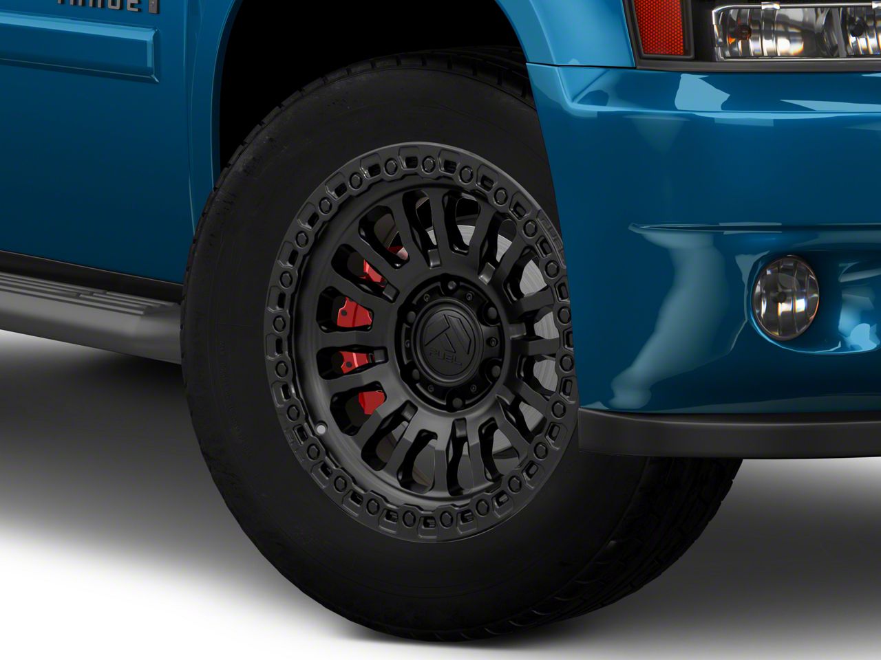 Fuel Wheels Silverado 1500 Rincon Matte Black with Gloss Black Lip 6 ...
