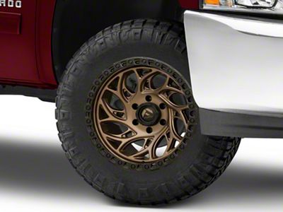 Fuel Wheels Runner OR Bronze with Black Ring 6-Lug Wheel; 18x9; -12mm Offset (07-13 Silverado 1500)