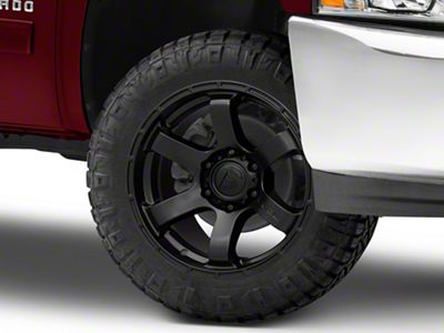 Fuel Wheels Rush Satin Black 6-Lug Wheel; 20x9; 1mm Offset (07-13 Silverado 1500)