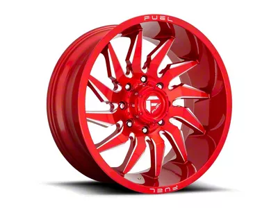 Fuel Wheels Saber Candy Red Milled 6-Lug Wheel; 20x9; 20mm Offset (07-13 Silverado 1500)