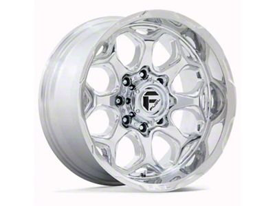 Fuel Wheels Scepter Polished Milled 6-Lug Wheel; 22x10; -18mm Offset (07-13 Silverado 1500)