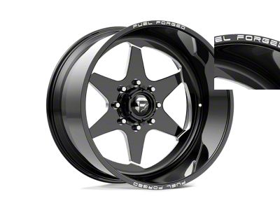 Fuel Wheels Sift Gloss Black Milled 6-Lug Wheel; Left Directional; 22x11; 0mm Offset (07-13 Silverado 1500)