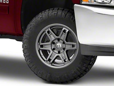 Fuel Wheels Slayer Matte Gunmetal 6-Lug Wheel; 17x8.5; -15mm Offset (07-13 Silverado 1500)