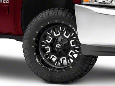 Fuel Wheels Stroke Gloss Black Milled 6-Lug Wheel; 20x9; 20mm Offset (07-13 Silverado 1500)