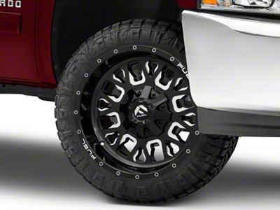 Fuel Wheels Stroke Gloss Black Milled 6-Lug Wheel; 22x10; 10mm Offset (07-13 Silverado 1500)