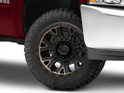 Fuel Wheels Traction Matte Black with Double Dark Tint 6-Lug Wheel; 20x9; 1mm Offset (07-13 Silverado 1500)