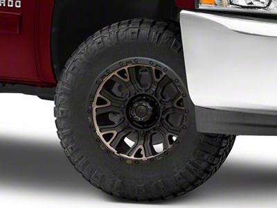 Fuel Wheels Traction Matte Black with Double Dark Tint 6-Lug Wheel; 17x9; -12mm Offset (07-13 Silverado 1500)