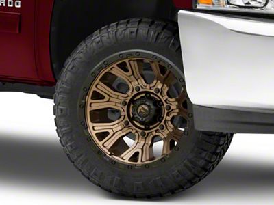 Fuel Wheels Traction Matte Bronze with Black Ring 6-Lug Wheel; 20x10; -18mm Offset (07-13 Silverado 1500)