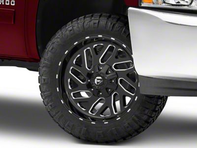 Fuel Wheels Triton Gloss Black Milled 6-Lug Wheel; 20x9; 20mm Offset (07-13 Silverado 1500)