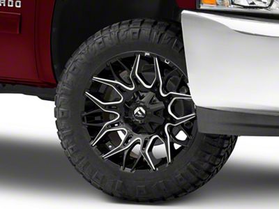 Fuel Wheels Twitch Gloss Black Milled 6-Lug Wheel; 20x10; -18mm Offset (07-13 Silverado 1500)