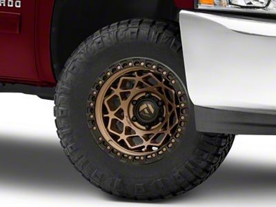 Fuel Wheels Unit Bronze with Matte Black Ring 6-Lug Wheel; 17x9; -12mm Offset (07-13 Silverado 1500)