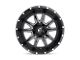 Fuel Wheels Vandal Gloss Black Milled 6-Lug Wheel; 20x9; 19mm Offset (07-13 Silverado 1500)