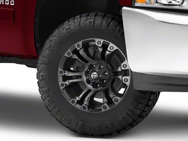 Fuel Wheels Vapor Matte Black Double Dark Tint 6-Lug Wheel; 17x10; -18mm Offset (07-13 Silverado 1500)