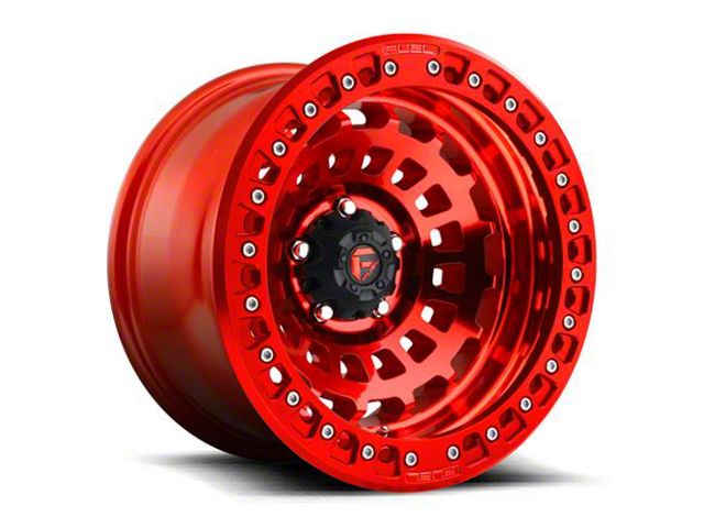 Fuel Wheels Zephyr Beadlock Candy Red 6-Lug Wheel; 17x9; -15mm Offset (07-13 Silverado 1500)