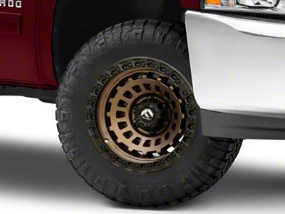Fuel Wheels Zephyr Matte Bronze with Black Bead Ring 6-Lug Wheel; 18x9; -12mm Offset (07-13 Silverado 1500)