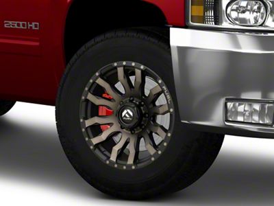 Fuel Wheels Blitz Matte Black Double Dark Tint 8-Lug Wheel; 18x9; 20mm Offset (11-14 Silverado 2500 HD)