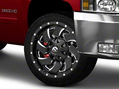 Fuel Wheels Cleaver Gloss Black Milled 8-Lug Wheel; 22x10; -13mm Offset (11-14 Silverado 2500 HD)