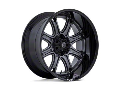 Fuel Wheels Darkstar Matte Gunmetal with Black Lip 8-Lug Wheel; 22x9; 1mm Offset (11-14 Silverado 2500 HD)
