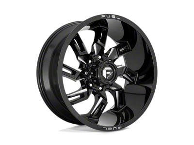Fuel Wheels Lockdown Gloss Black Milled 8-Lug Wheel; 20x10; -18mm Offset (11-14 Silverado 2500 HD)