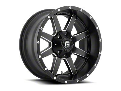 Fuel Wheels Maverick Matte Black Milled 8-Lug Wheel; 20x9; 20mm Offset (11-14 Silverado 2500 HD)