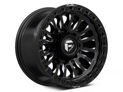 Fuel Wheels Rincon Gloss Black Milled 8-Lug Wheel; 18x9; 1mm Offset (11-14 Silverado 2500 HD)