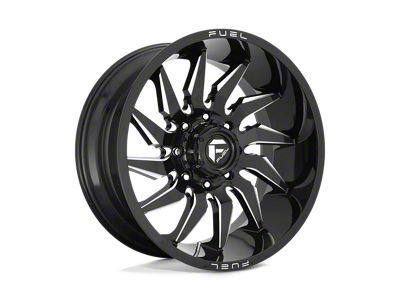 Fuel Wheels Saber Gloss Black Milled 8-Lug Wheel; 20x10; -18mm Offset (11-14 Silverado 2500 HD)