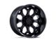 Fuel Wheels Scepter Blackout 8-Lug Wheel; 22x10; -18mm Offset (11-14 Silverado 2500 HD)