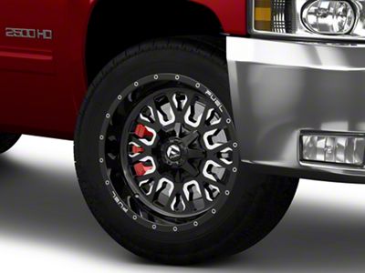 Fuel Wheels Stroke Gloss Black Milled 8-Lug Wheel; 20x10; -18mm Offset (11-14 Silverado 2500 HD)