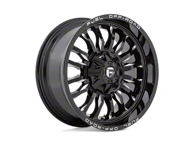 Fuel Wheels Arc Gloss Black Milled 8-Lug Wheel; 22x12; -44mm Offset (11-14 Silverado 3500 HD SRW)