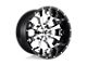 Fuel Wheels Assault Chrome with Gloss Black Lip 8-Lug Wheel; 22x10; -13mm Offset (11-14 Silverado 3500 HD SRW)