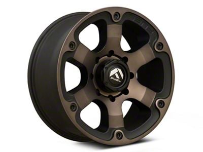 Fuel Wheels Beast Matte Black Double Dark Tint 8-Lug Wheel; 18x9; 1mm Offset (11-14 Silverado 3500 HD SRW)