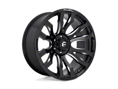 Fuel Wheels Blitz Gloss Black Milled 8-Lug Wheel; 17x9; -12mm Offset (11-14 Silverado 3500 HD SRW)