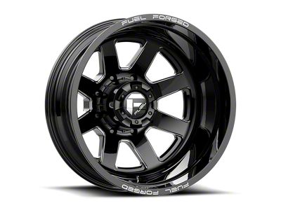 Fuel Wheels FF09D Matte Black Milled 8-Lug Wheel; 24x12; -50mm Offset (11-14 Silverado 3500 HD SRW)