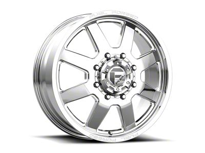 Fuel Wheels FF09D Polished 8-Lug Wheel; 24x12; -50mm Offset (11-14 Silverado 3500 HD SRW)