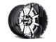 Fuel Wheels Maverick Chrome with Gloss Black Lip 8-Lug Wheel; 22x14; -70mm Offset (11-14 Silverado 3500 HD SRW)